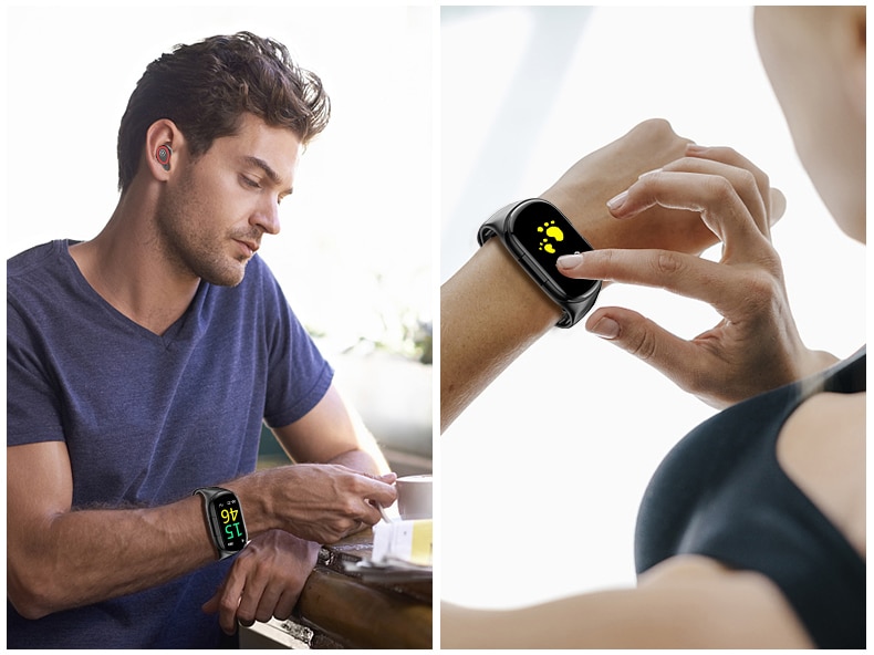LEMFO M1 Newest AI Smart Watch With Bluetooth Earphone Heart Rate Monitor Smart Wristband Long Time Standby Sport Watch Men LEMFO M1 Newest AI Smart Watch With Bluetooth Earphone Heart Rate Monitor Smart Wristband Long Time Standby Sport Watch Men